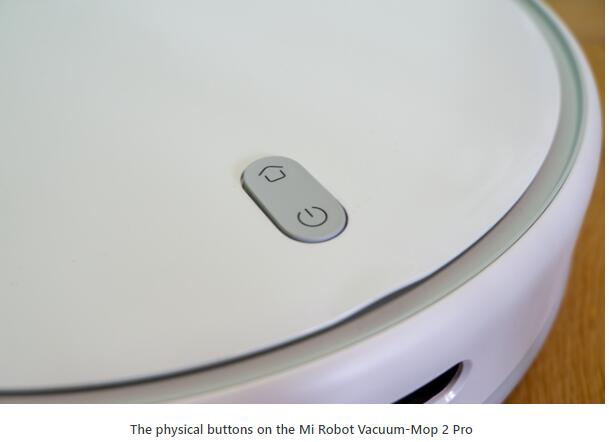 The physical buttons on the Mi Robot Vacuum-Mop 2 Pro