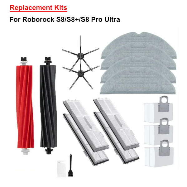  Replacement Kits For Roborock S8/S8+/S8 Pro Ultra    