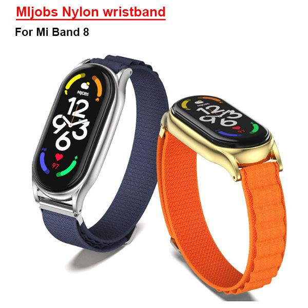  MIjobs Nylon wristband for miband 8 