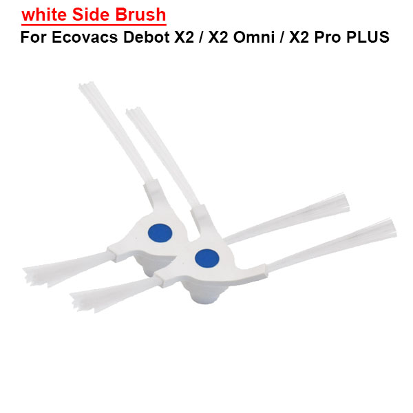 white Side Brush  For Ecovacs Debot X2 / X2 Omni / X2 Pro PLUS