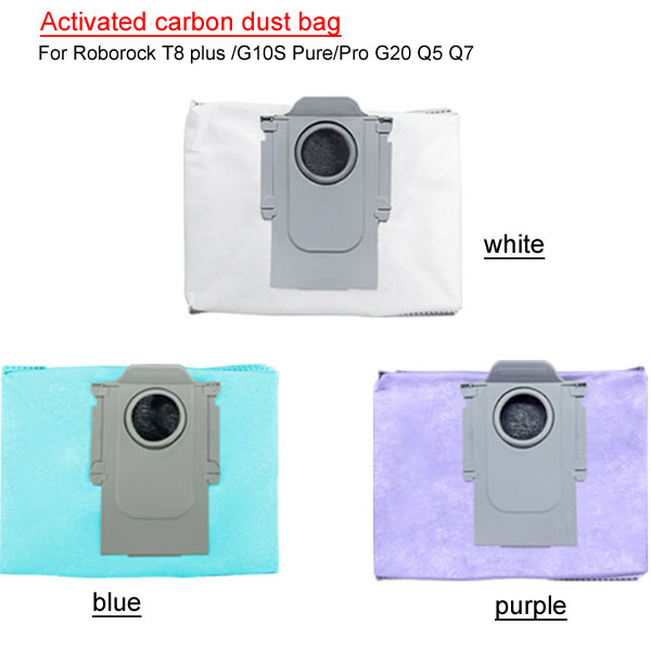  Activated carbon dust bag For Roborock T8 plus /G10S Pure/Pro G20 Q5 Q7 