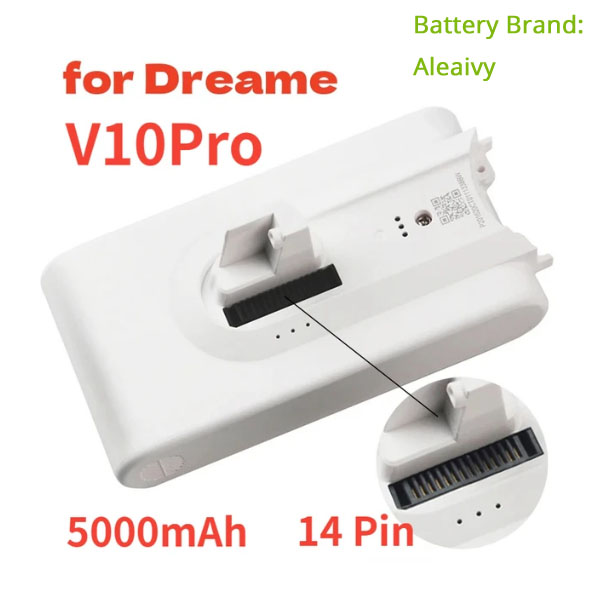   Aleaivy 5000mah Lithium Battery for Dreame V10 pro  