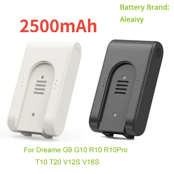  Aleaivy 25.2v 2500mAh Replacement Battery for Dreame G9 G10 R10 R10Pro T10 T20 