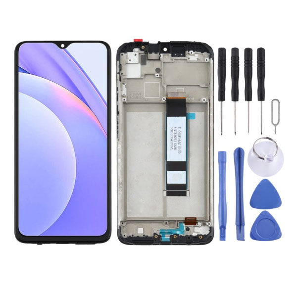   Original LCD Screen for for Xiaomi Redmi Note 9 4G / Poco M3 / Redmi 9T / Redmi 9 Power Digitizer Full Assembly with Frame  