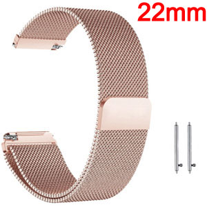   (Rose gold) 22mm Fashion Business Wristband For Huami 1/2/2s/3/GTR 47MM  