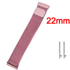  (Rose pink) 22mm Fashion Business Wristband For Huami 1/2/2s/3/GTR 47MM 
