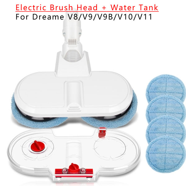   Electric Brush Head + Water Tank For Dreame V8/V9/V9B/V10/V11  