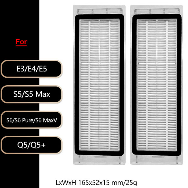    Filter FOR Roborock S5 S6 Max Pure Maxv S50 S51 S55/ Mijia 1 / 1S SDJQR01RR SDJQR02RR SDJQR03RR   