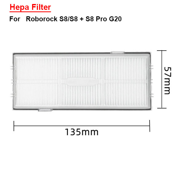 Hepa Filter For Roborock S8/S8 + S8 Pro G20