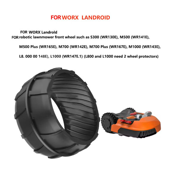  Wheel Protection XL For Worx Robotic Lawnmower Front Wheel S300 M500 M700 M500 Plus M1000 Profile Tuning _3