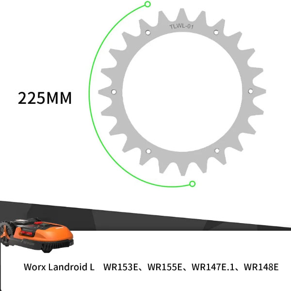  2Pcs Improved Wheel Robotic Lawn Mower Traction Wheel 225*225 MM Training Wheels For Worx Landroid L _2