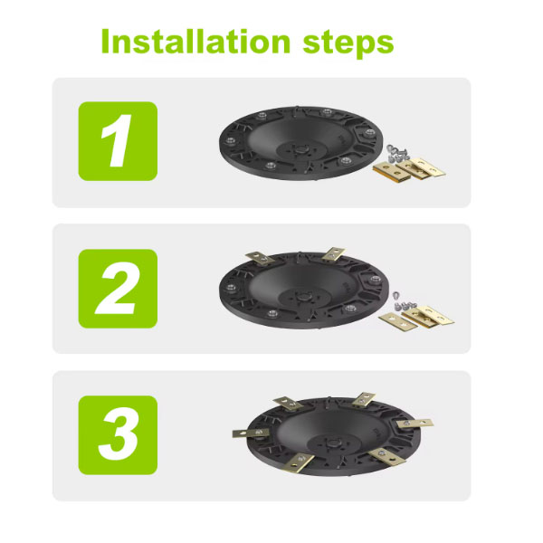  Robot Lawnmower Turntable with 6 Blades for Worx Landroid S&M (Until 2020), Landxcape, Kress & Einhell _3