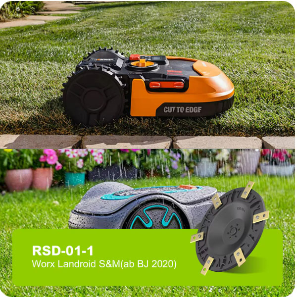  Robot Lawnmower Turntable with 6 Blades for Worx Landroid S&M (Until 2020), Landxcape, Kress & Einhell _4