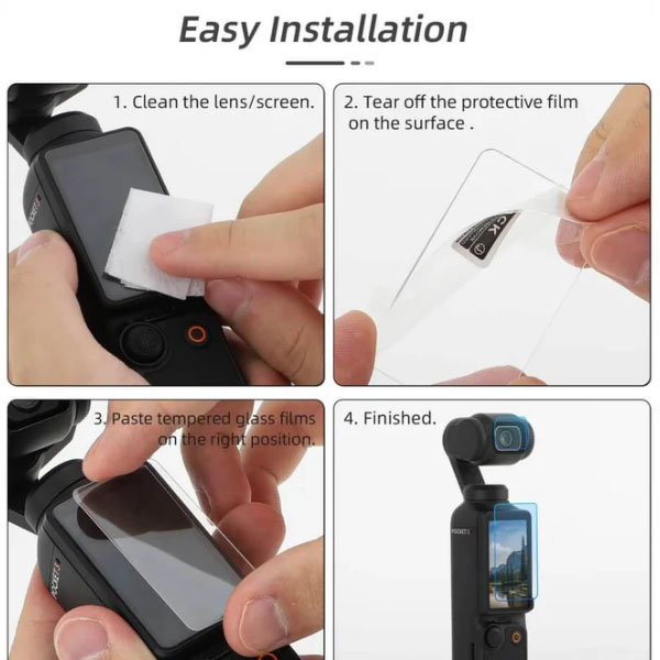  2 sets Screen and Len Protective Film for DJI OSMO Pocket 3 _4