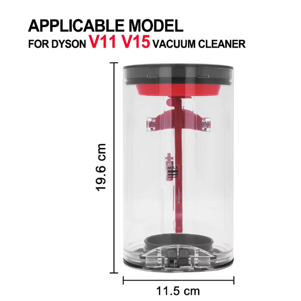   Dust Bin Replacement for Dyson V11 V15 SV14 SV15 SV22 Vacuum Cleaner Canister Bin Replacement Part No. 970050-01 / 965443-01  _1